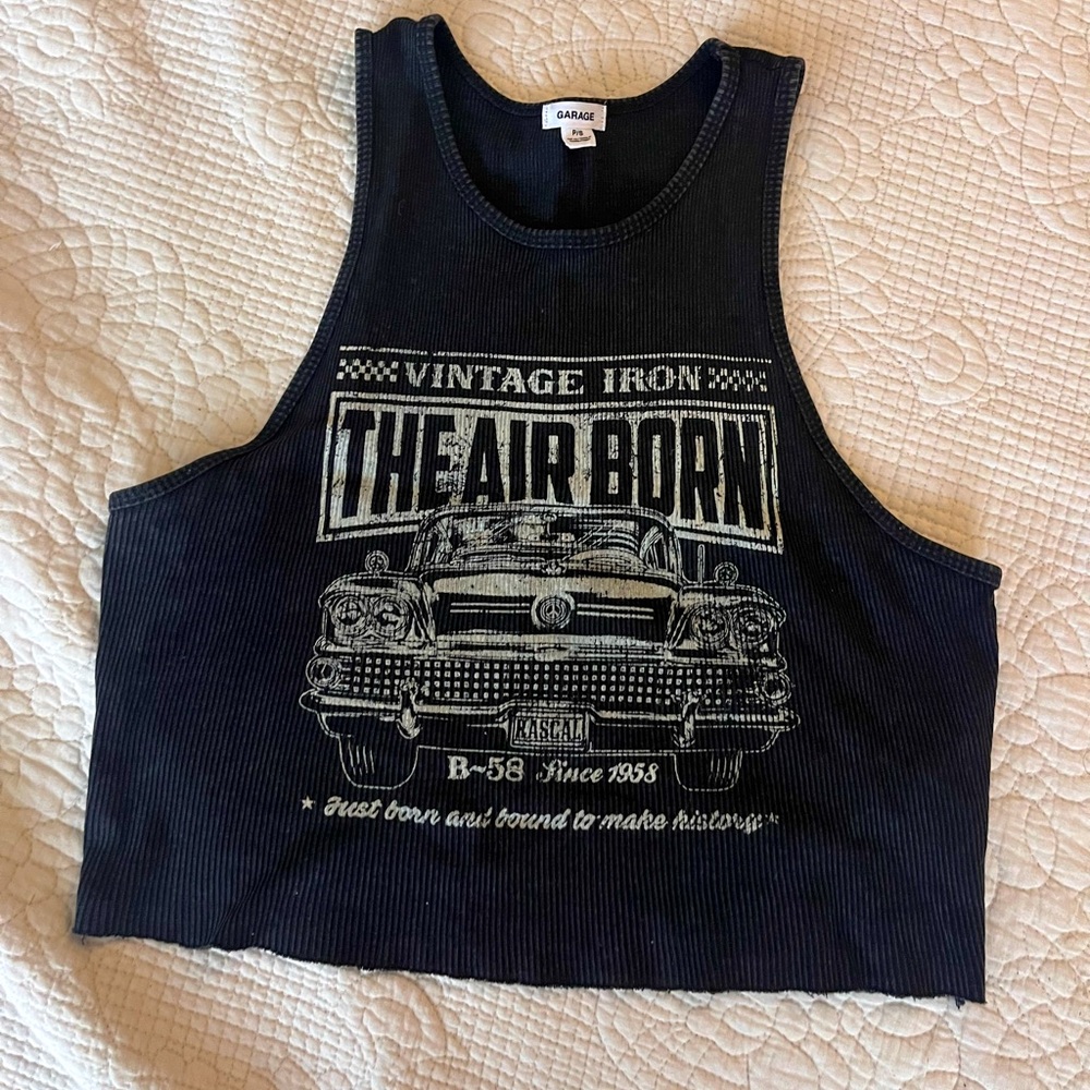 Garage cotton vintage car tank